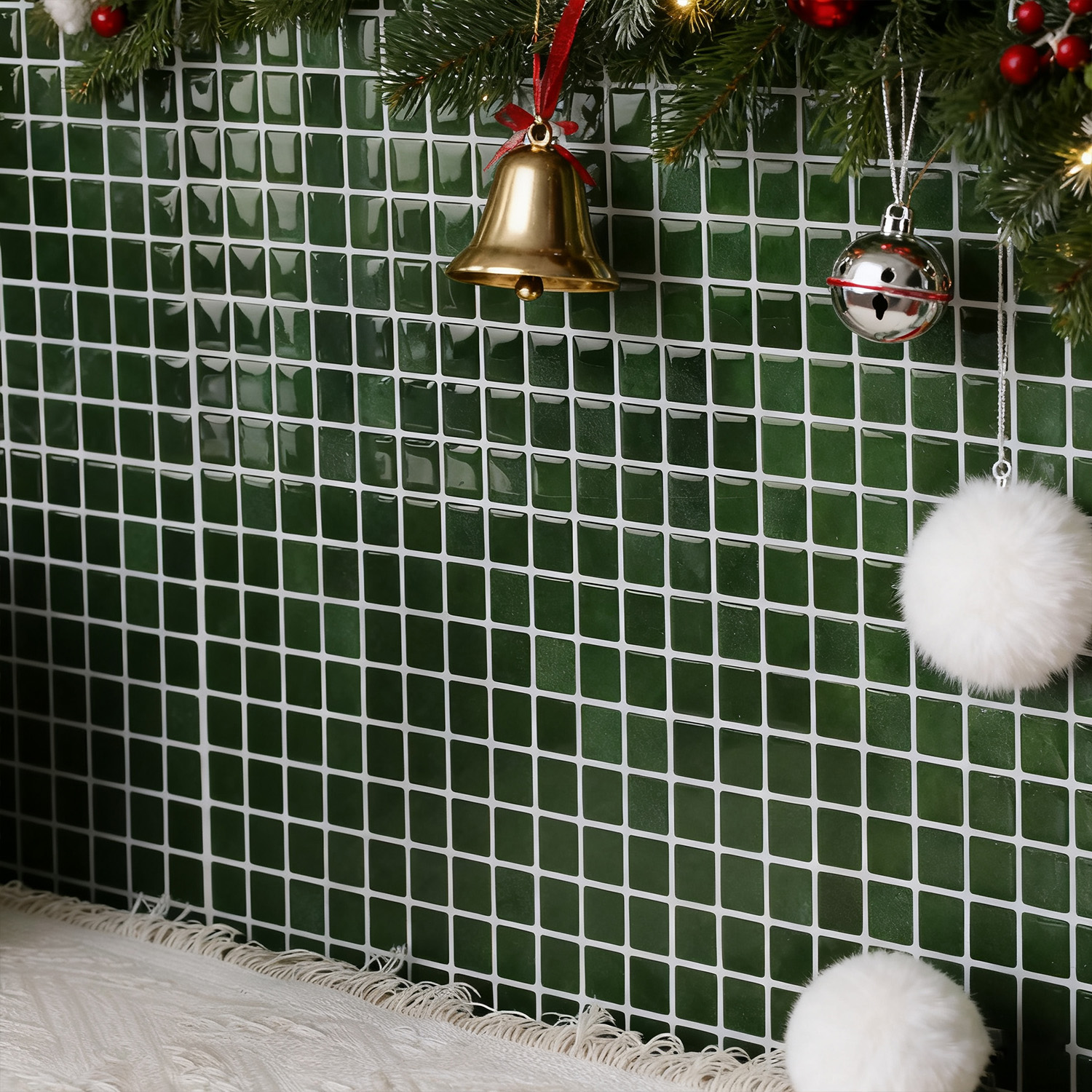 20pcs 3D Mosaic Style Wall Sti - Ceramic Tile Blank ulasan dan harga