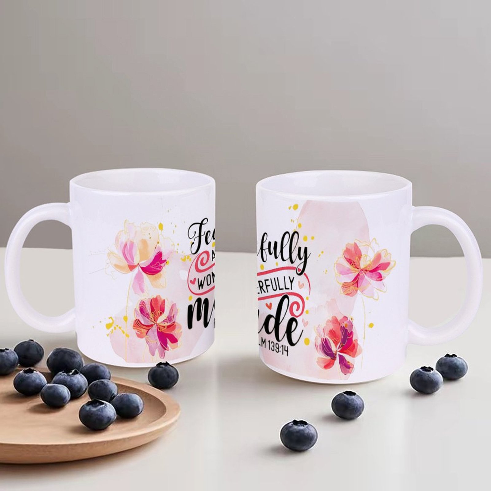Fearfully And Wonderfully Made - Sublimation Mug White ulasan dan harga