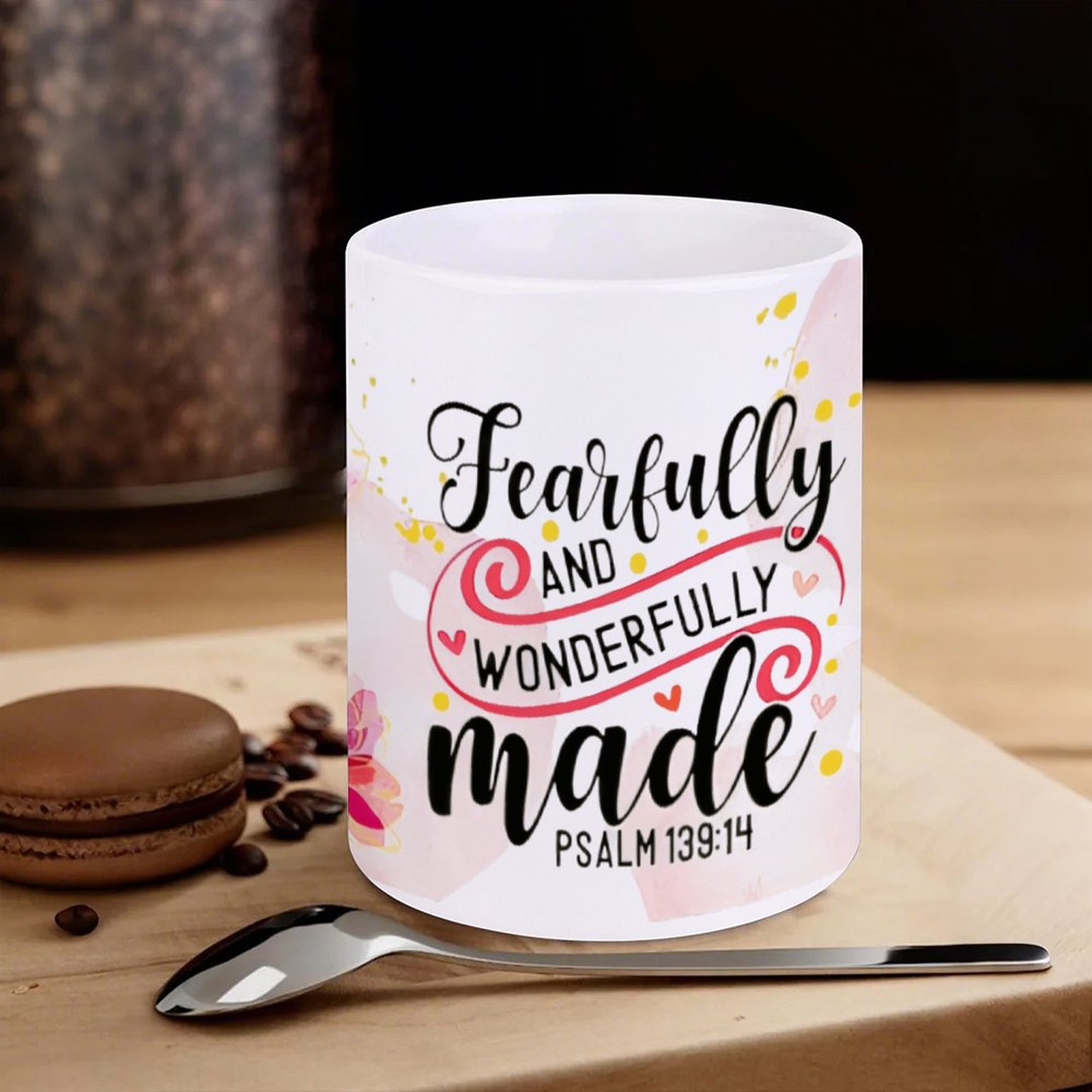 Fearfully And Wonderfully Made - Sublimation Mug White ulasan dan harga