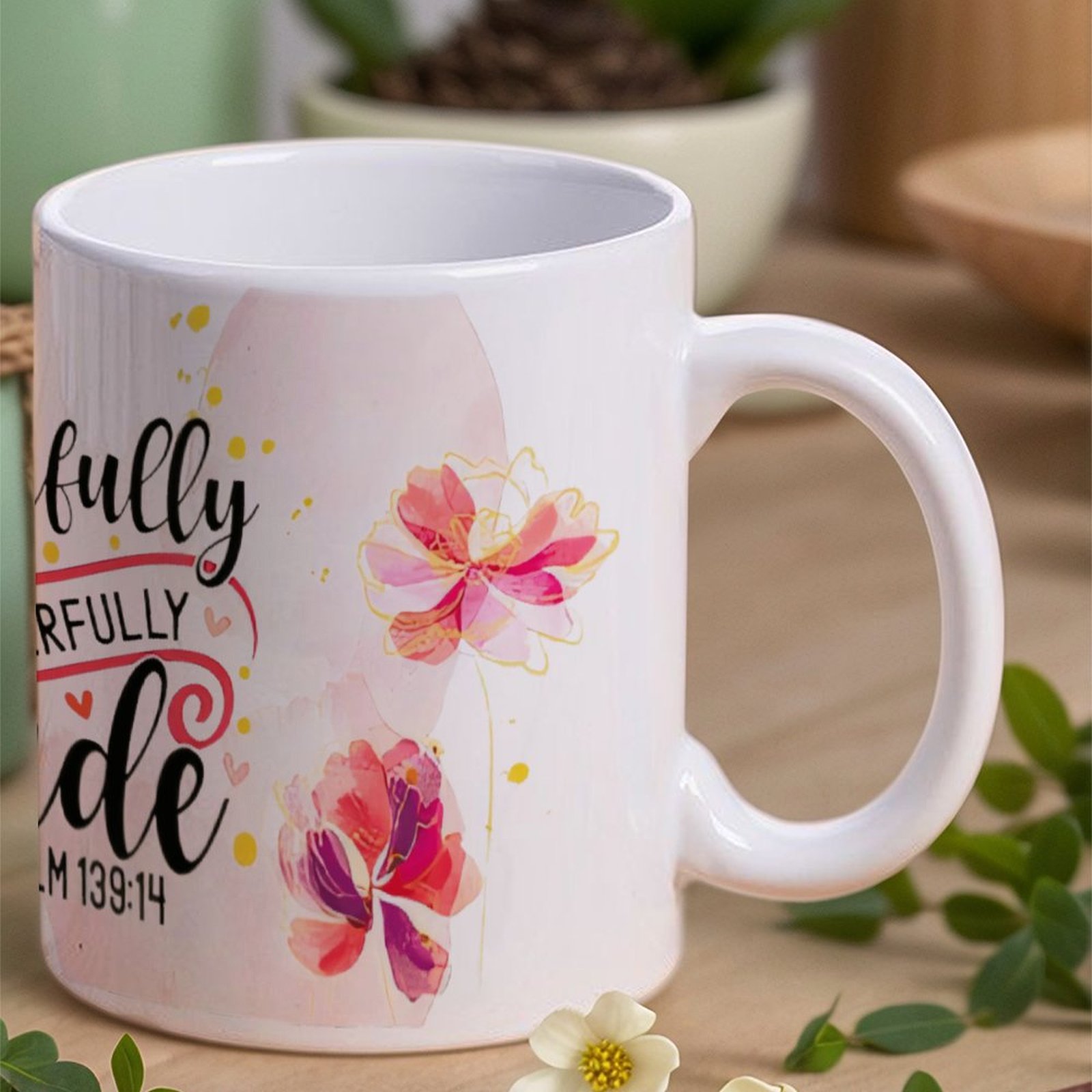 Fearfully And Wonderfully Made - Sublimation Mug White ulasan dan harga