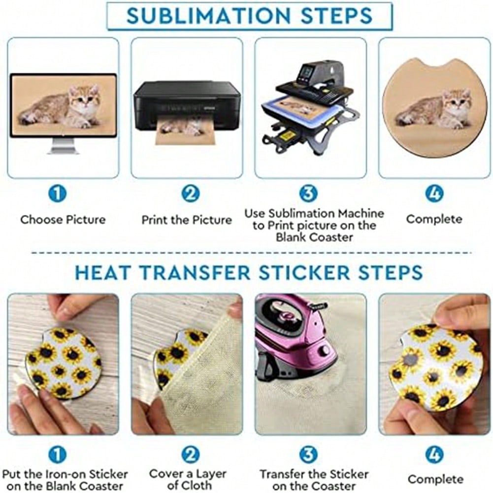 1PCS Square Sublimation Blanks - Coaster Sublimation Blank ulasan dan harga