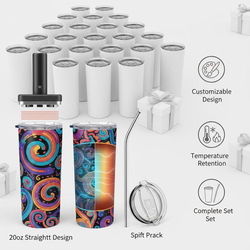 16 Pack Sublimation Insulated  - Tumbler 20Oz White ulasan dan harga