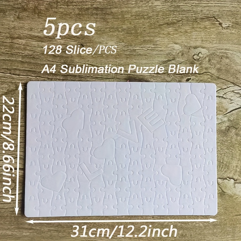 5pcs/10pcs Sublimation Blank P - Puzzle Blank White ulasan dan harga