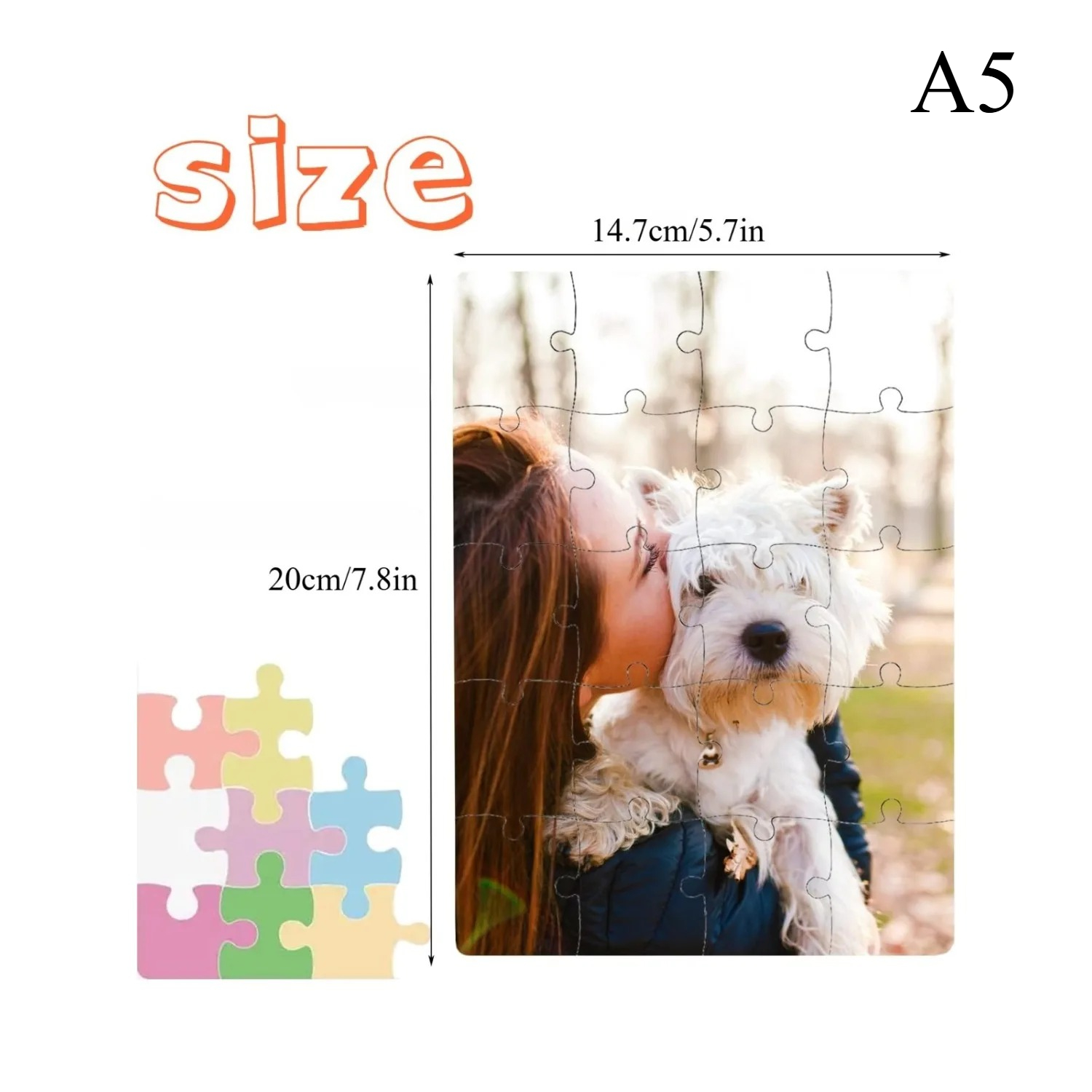 5pcs/10pcs Sublimation Blank P - Puzzle Blank White ulasan dan harga