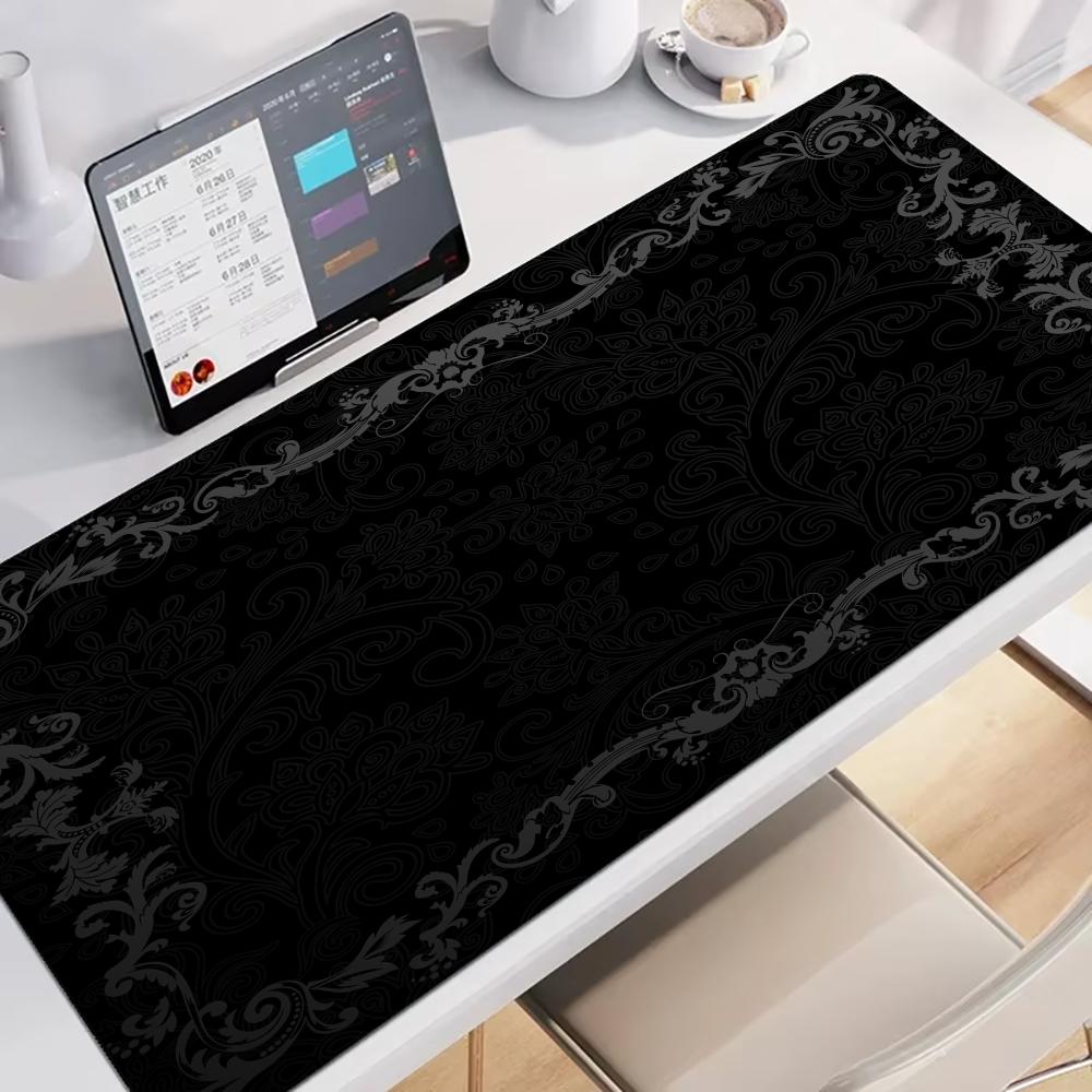 Black Flower Lace Mouse Pad La - Mouse Pad Blank Sublimation ulasan dan harga