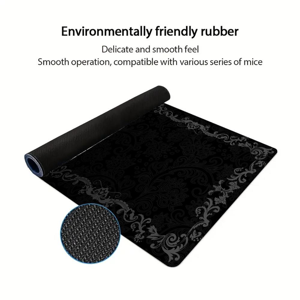 Black Flower Lace Mouse Pad La - Mouse Pad Blank Sublimation ulasan dan harga