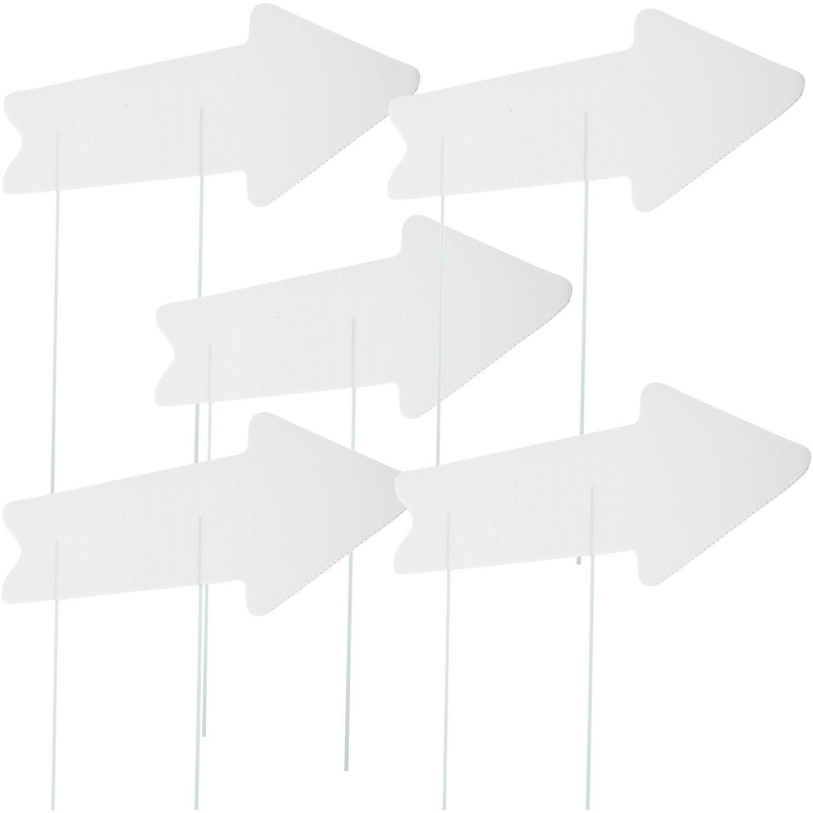 5Pcs Blank Yard Signs with Sta - Yard Sign Blank ulasan dan harga