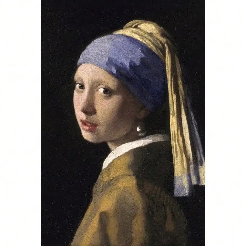 Girl With A Pearl Earring Canv - Canvas Wrap Ready ulasan dan harga