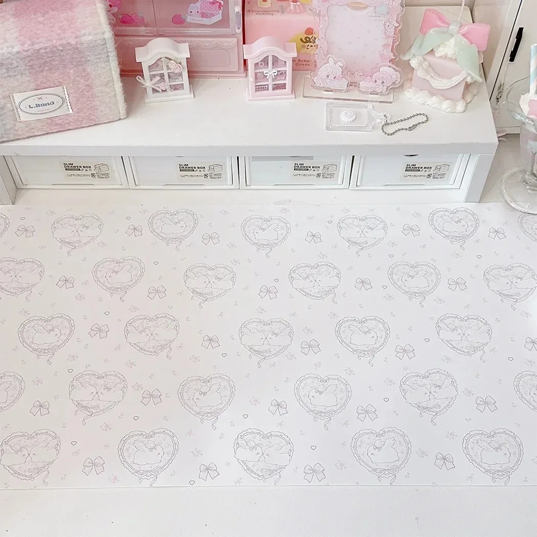 Kawaii Pink Rabbit Girl Heart  - Mouse Pad Blank Sublimation ulasan dan harga