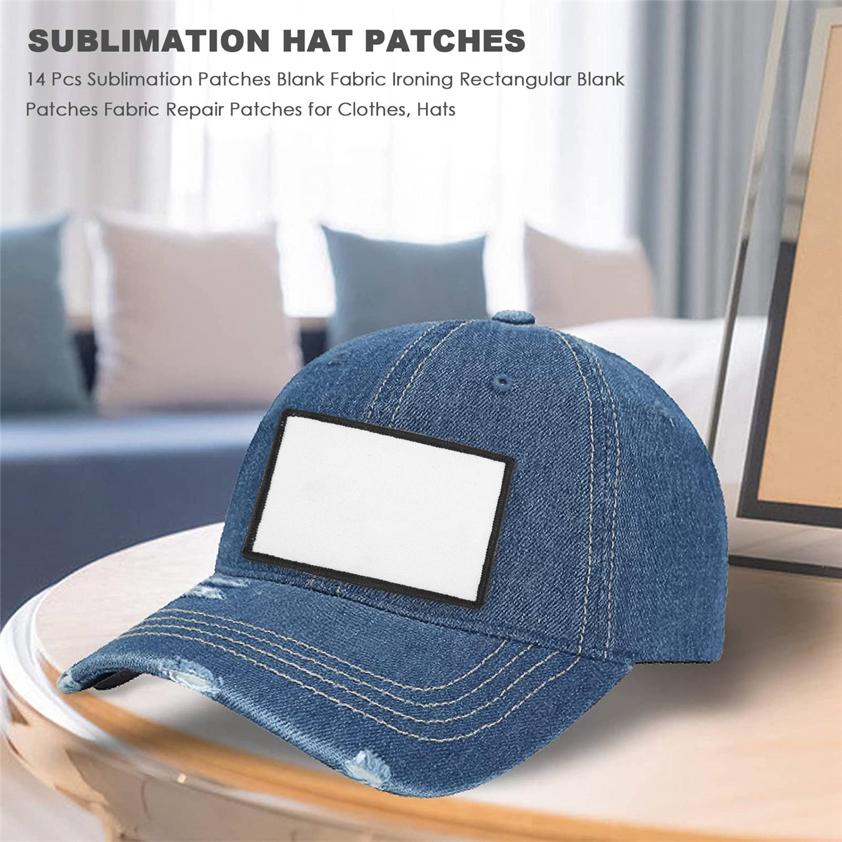 ABVA-14 Pcs Sublimation Patche - Hat Sublimation Blank ulasan dan harga
