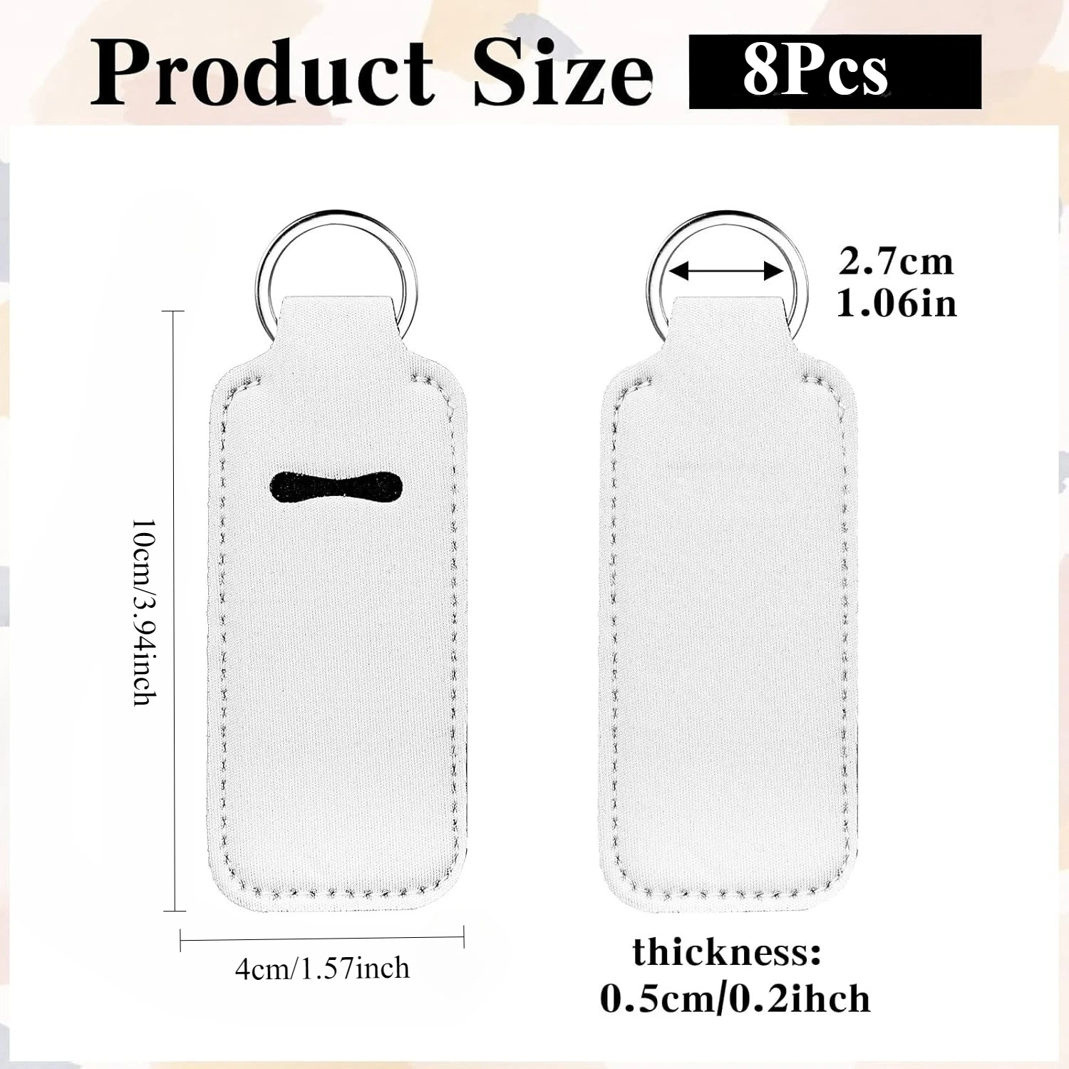 8 Pcs Sublimation Lipstick Key - Puzzle Blank White ulasan dan harga