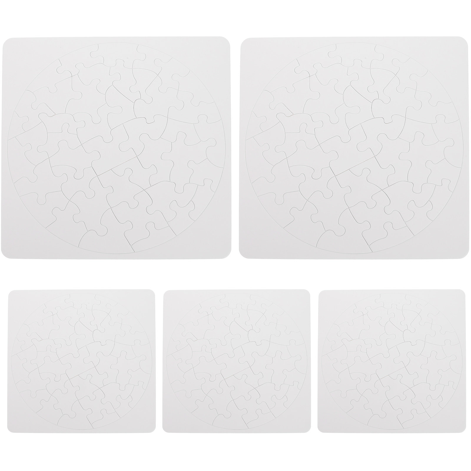 5 Sets Puzzle Sublimation Puzz - Puzzle Blank White ulasan dan harga