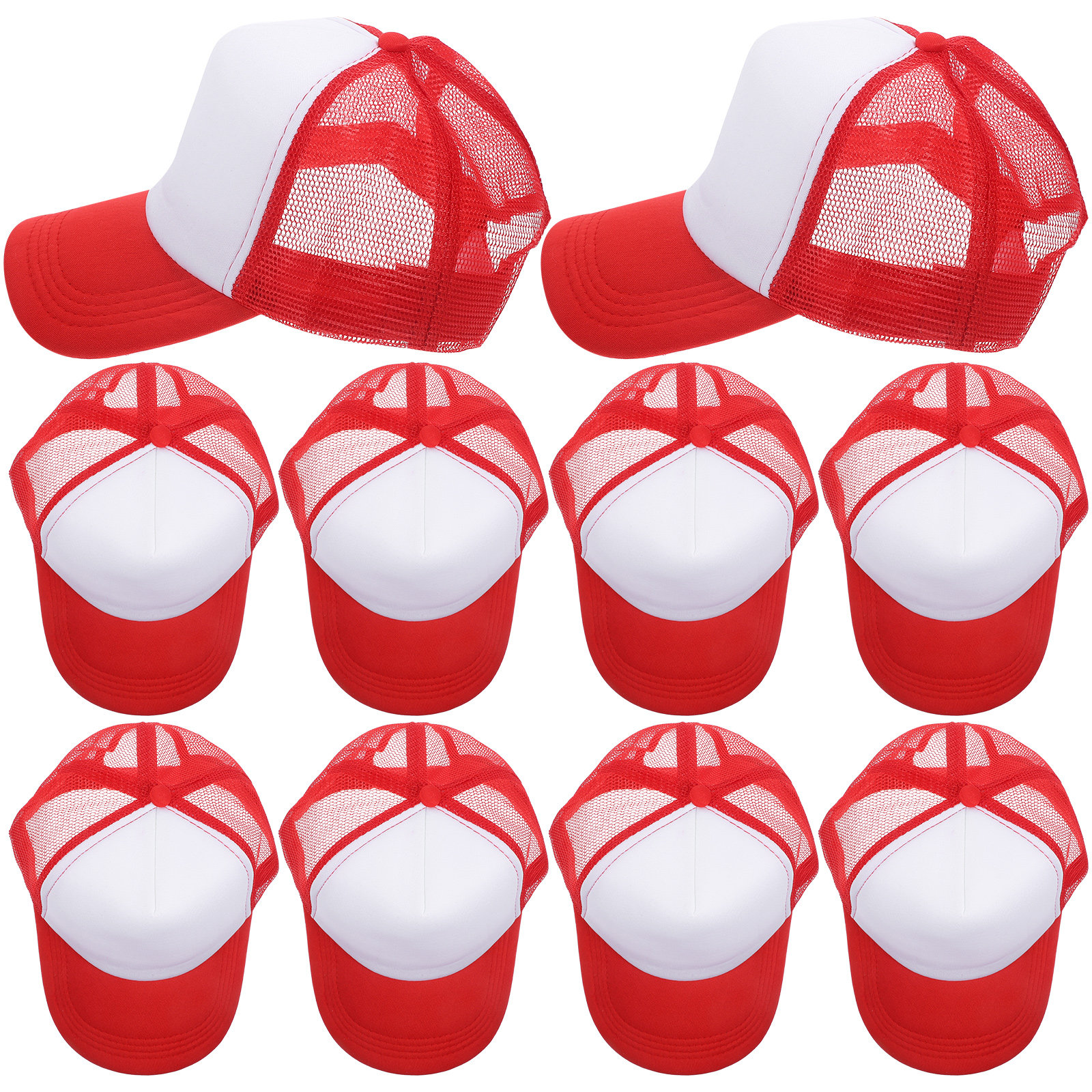 10Pcs DIY Blank Mesh Baseball  - Hat Sublimation Blank ulasan dan harga